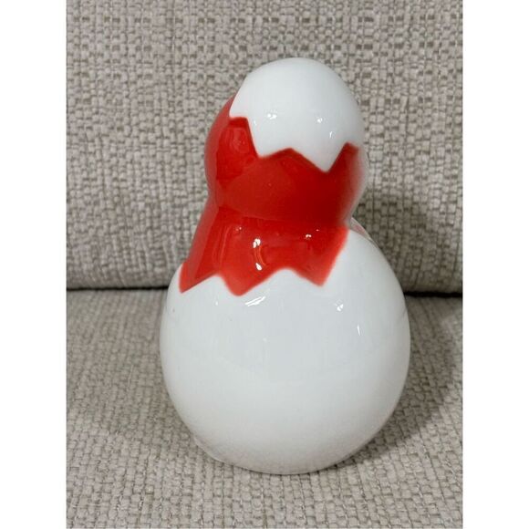 Target Bullseye Ceramic Easter Chick NWT White and Red Holiday Decor Bird - Picture 5 of 8